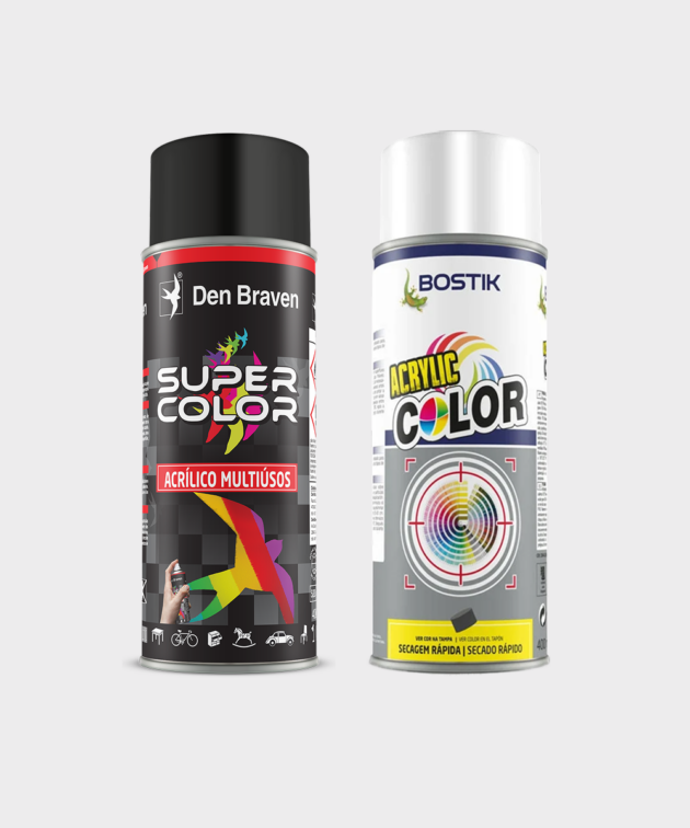 SPRAYS DE TINTA - ESMALTE ACRÍLICO TECTANE/BOSTIK