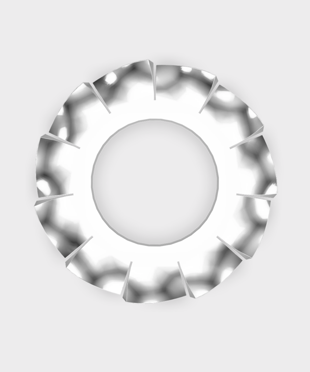 ANILHAS RECARTILHADAS EXT - DIN 6798-A